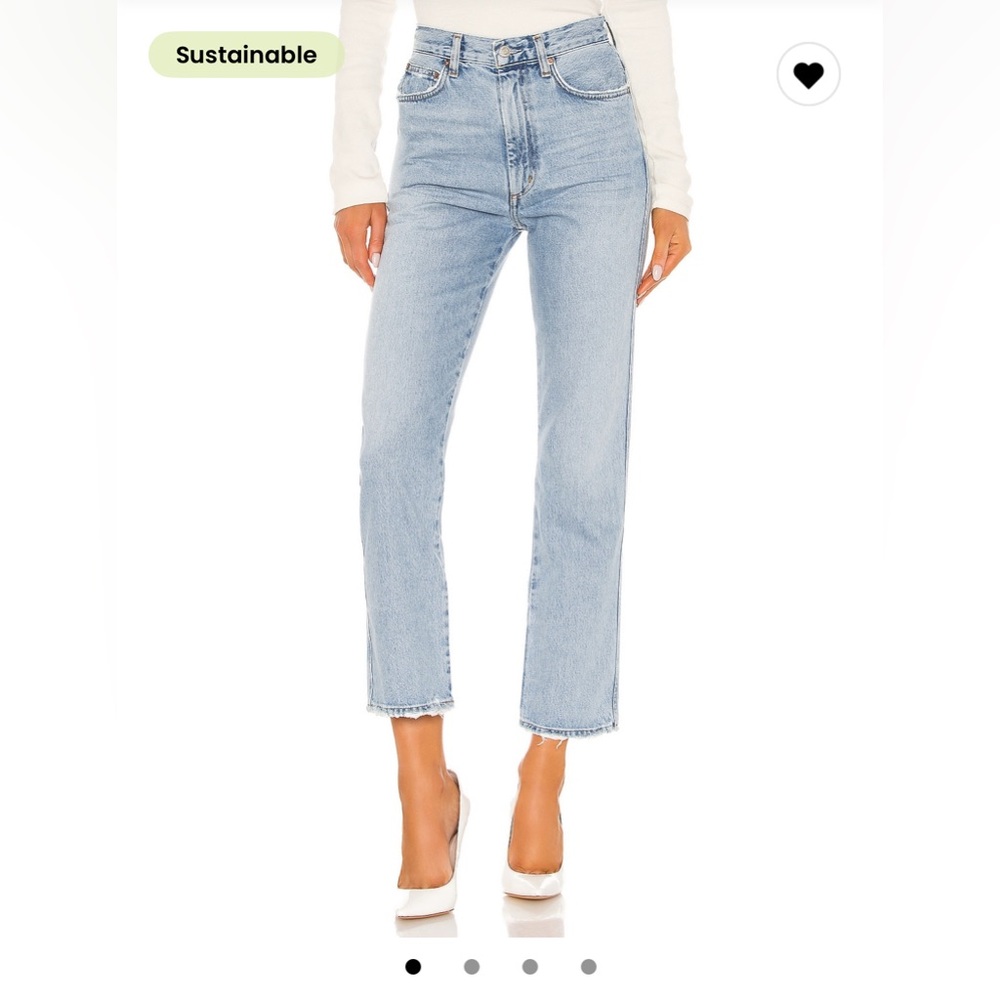 Agolde Pinch Waist High Rise Kick Jeans - Riptide 28